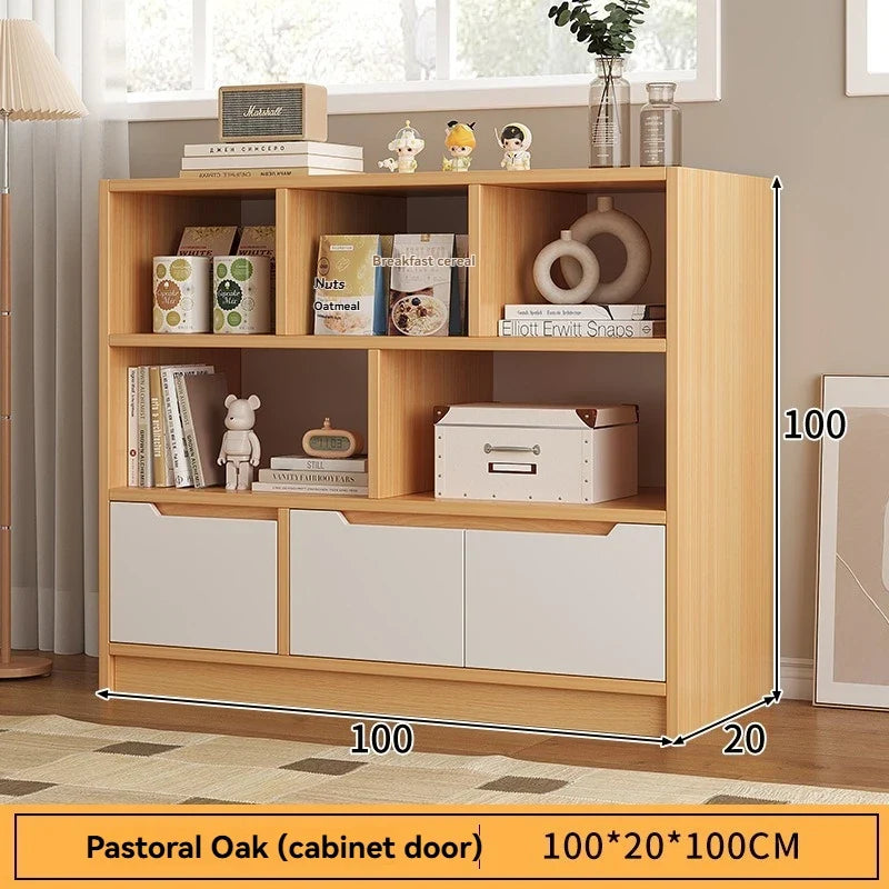 Floor-to-Ceiling Bookshelf | Multi-layer Storage Display Cabinet