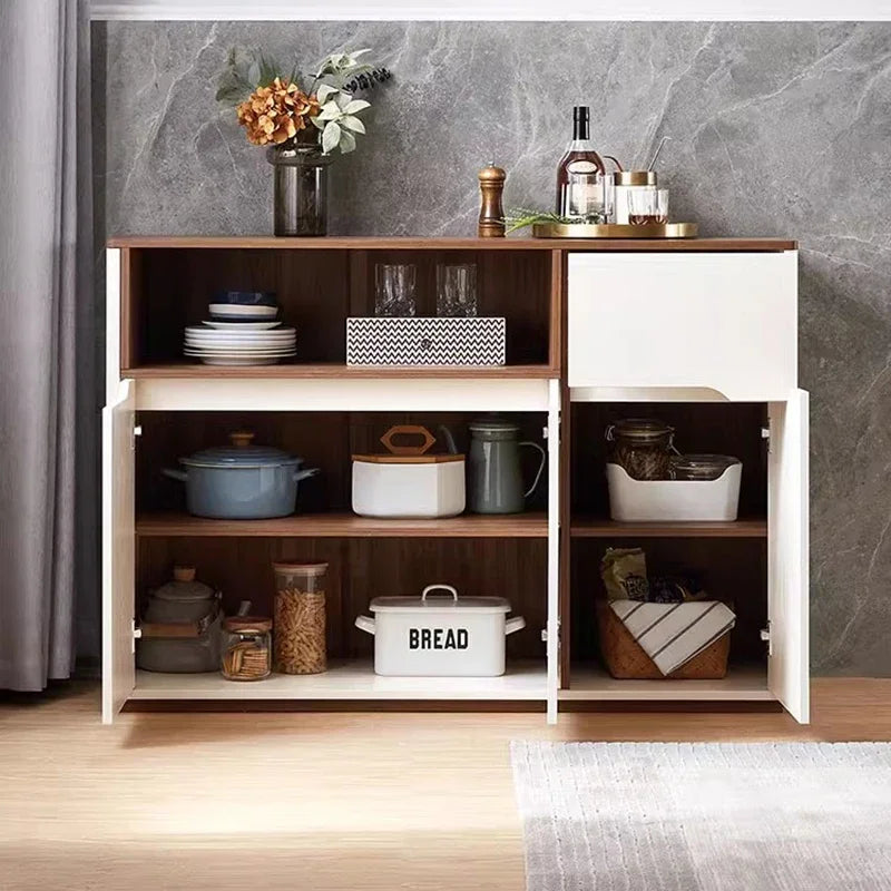Modern Chinese Style Living Room Cabinet | Elegant Storage Bookcase with Drawers