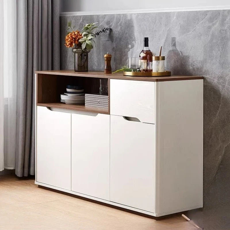 Modern Chinese Style Living Room Cabinet | Elegant Storage Bookcase with Drawers