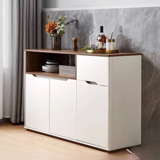 Modern Chinese Style Living Room Cabinet | Elegant Storage Bookcase with Drawers