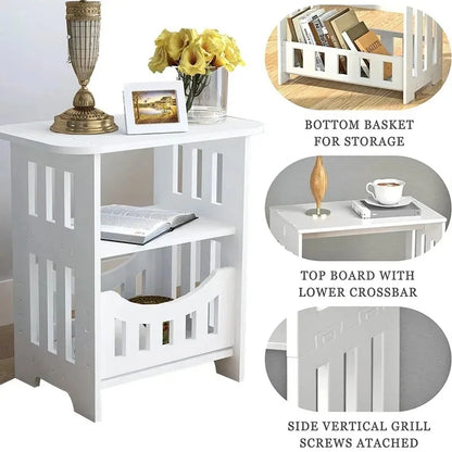 Modern Bedside Table | Sofa Side Table & Nightstand for Living Room