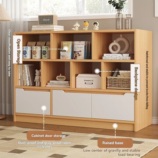 Floor-to-Ceiling Bookshelf | Multi-layer Storage Display Cabinet