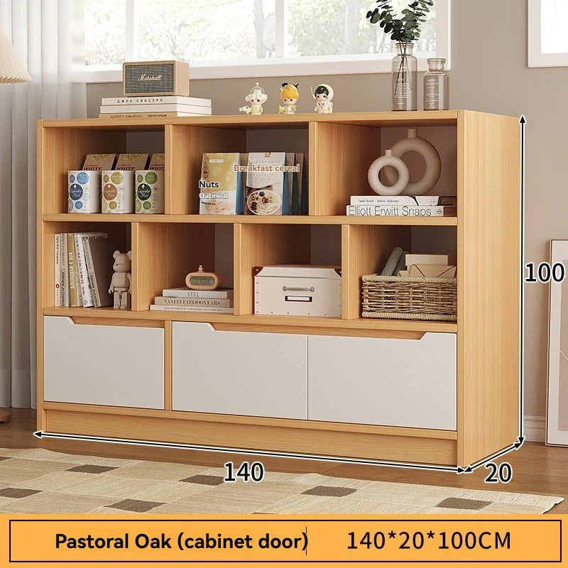 Floor-to-Ceiling Bookshelf | Multi-layer Storage Display Cabinet