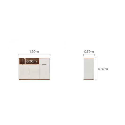 Modern Chinese Style Living Room Cabinet | Elegant Storage Bookcase with Drawers