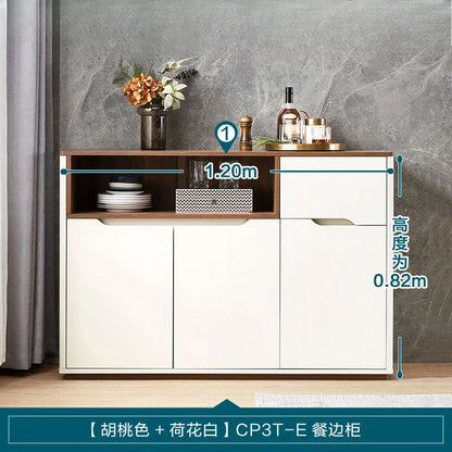 Modern Chinese Style Living Room Cabinet | Elegant Storage Bookcase with Drawers