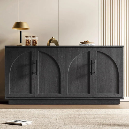 59" Arched Sideboard Cabinet with Storage | Modern Buffet & TV Console
